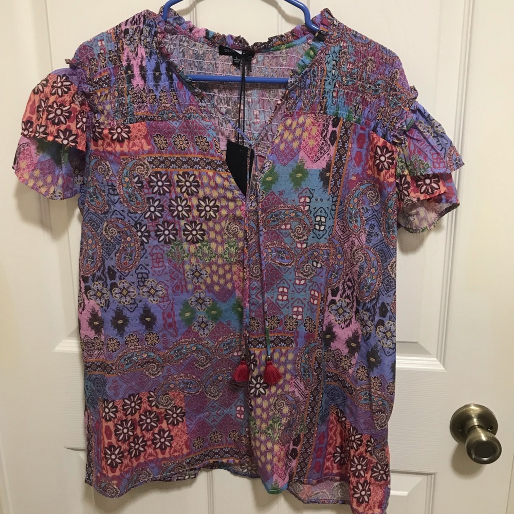 Dear John large v neck blouse light and flowy